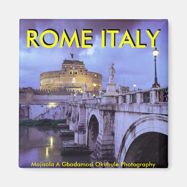 Íman Castel Sant'Angelo e Bridge, Roma, Itália (Frente)