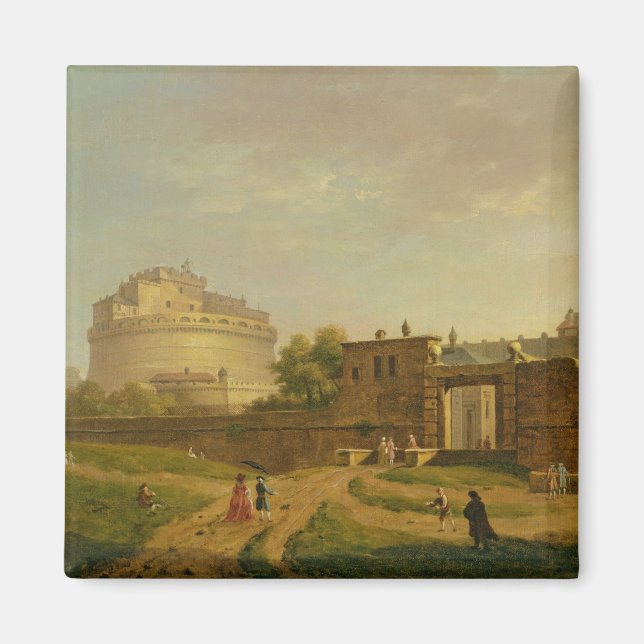 Íman Castel Sant'Angelo, Roma, 1776 (petróleo na canvas (Frente)