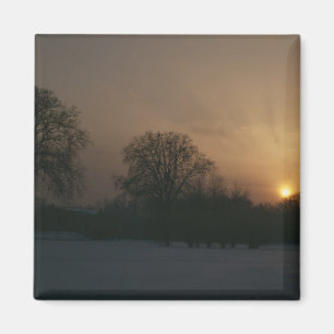 Íman Castelo Charlottenhof, por do sol