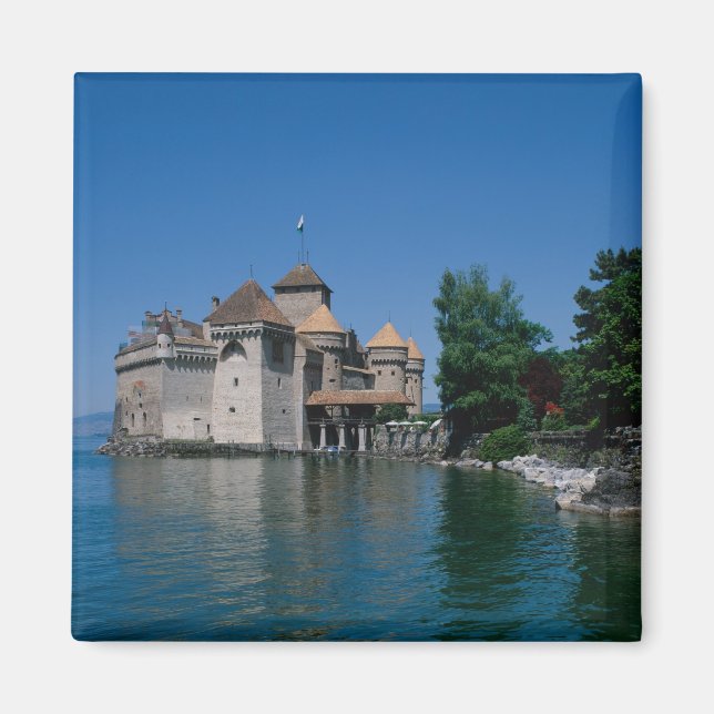 Íman Castelo Chillon, Lago de Genebra, Cantão de Vaud, (Frente)