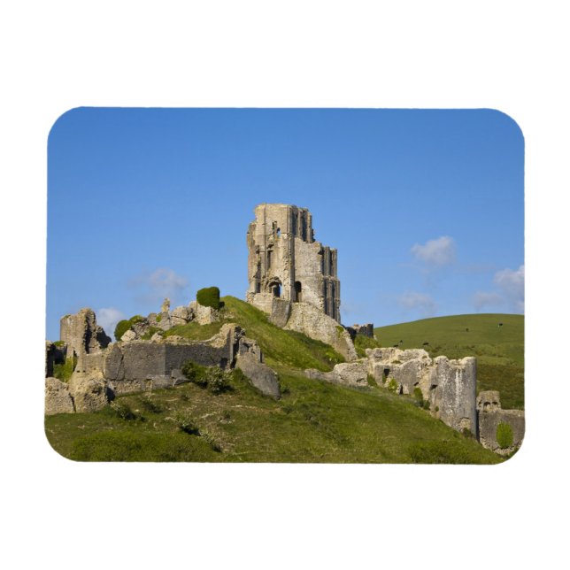 Íman Castelo Corfe, Corfe, Dorset, Inglaterra (Horizontal)