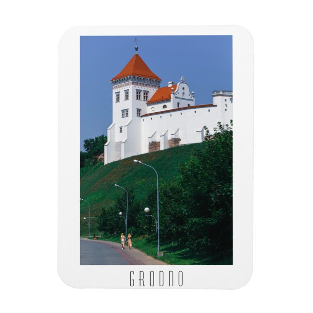 Íman Castelo de Arquitetura da Cidade de Belarus Grodno (Vertical)