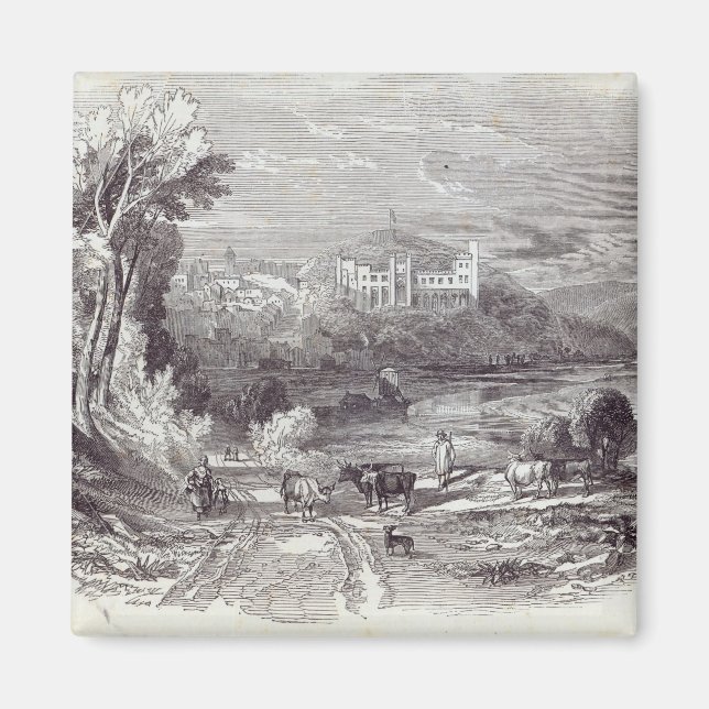 Íman Castelo de Arundel e Cidade (Frente)