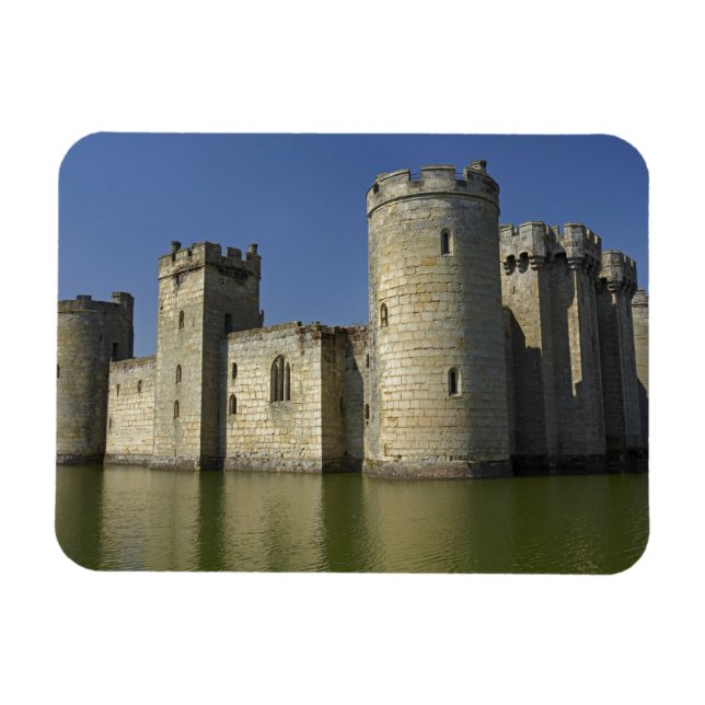 Íman Castelo de Bodiam (1385), refletido na vala, Leste (Horizontal)