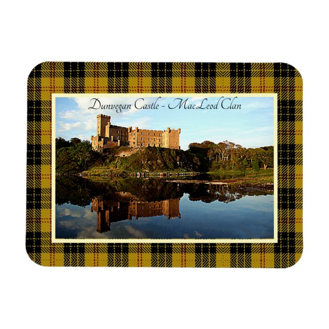 Íman Castelo de Dunvegan para Clan MacLeod da Escócia (Horizontal)