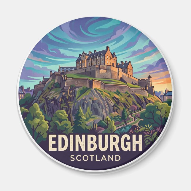 Íman Castelo de Edimburgo Escócia (Frente)