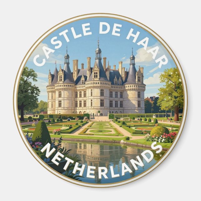 Íman Castelo De Haar Holanda Marco Histórico (Frente)