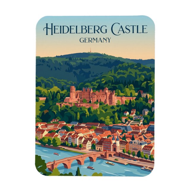 Íman Castelo de Heidelberg Alemanha (Vertical)