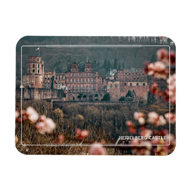 Íman Castelo de Heidelberg na Primavera – Alemanha Româ (Horizontal)