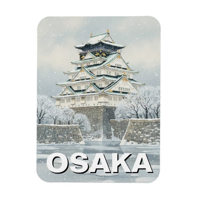Íman Castelo de Osaka Japão (Vertical)