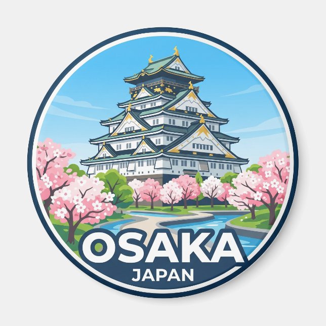 Íman Castelo de Osaka Japão (Frente)