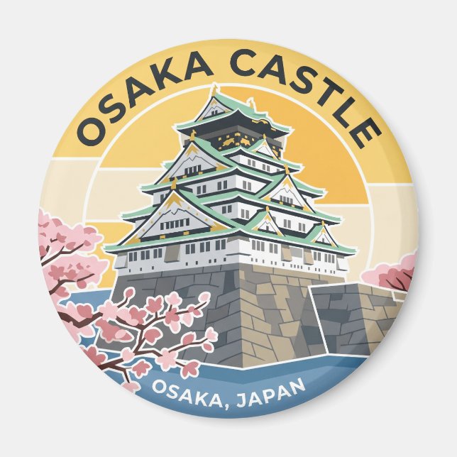 Íman Castelo de Osaka, Japão Japão (Frente)