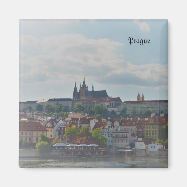 Íman Castelo de Praga na aquarela (Frente)