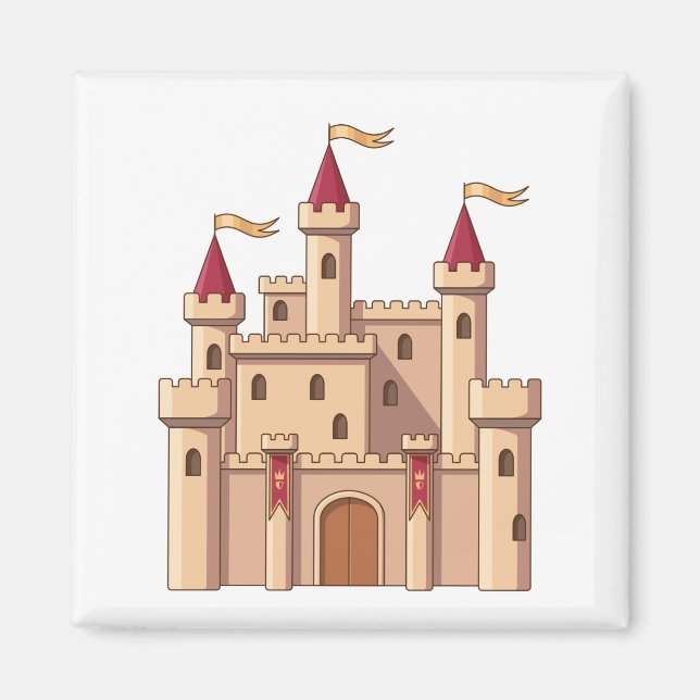 Íman Castelo de Princesa Real Medieval de Conto de Fada (Frente)
