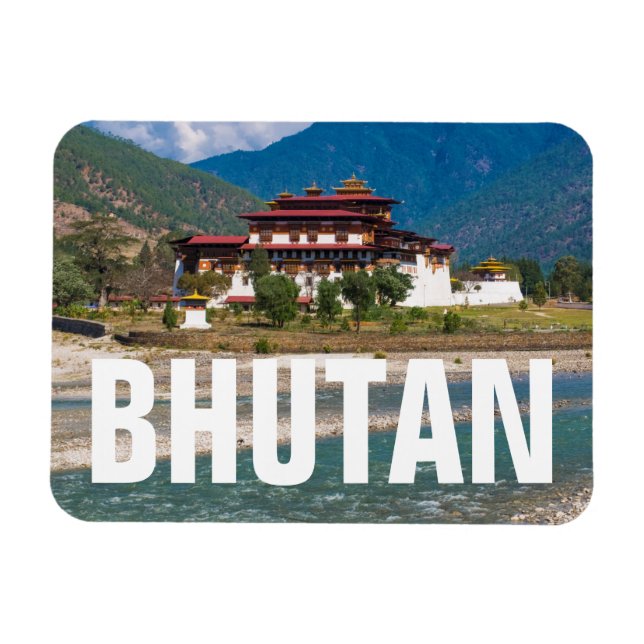 Íman Castelo de Punakha, Butão, Ásia (Horizontal)