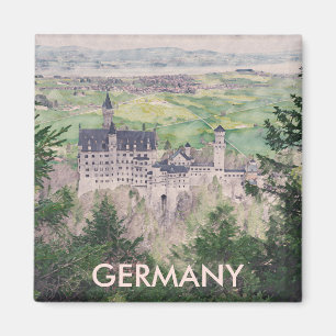 Íman Castelo de Retro Neuschwanstein na Alemanha