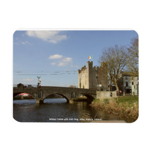 Íman Castelo de Whites Athy, bandeira tricolor irlandes