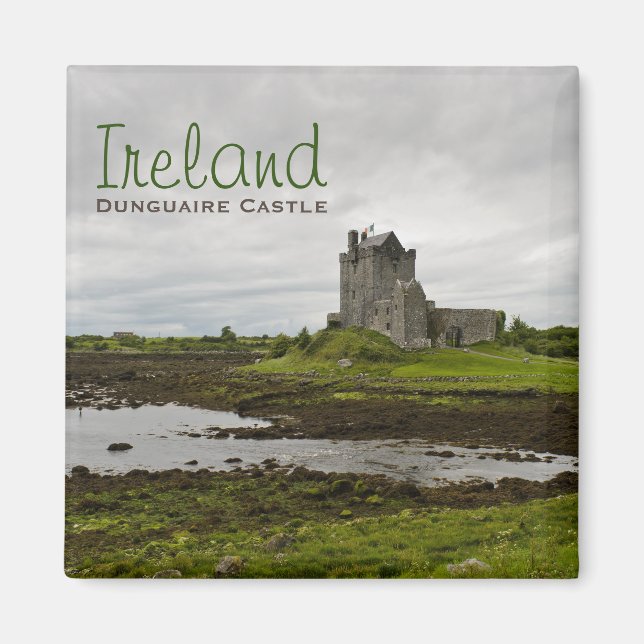 Íman Castelo Dunguaire, imã de texto na Irlanda (Frente)