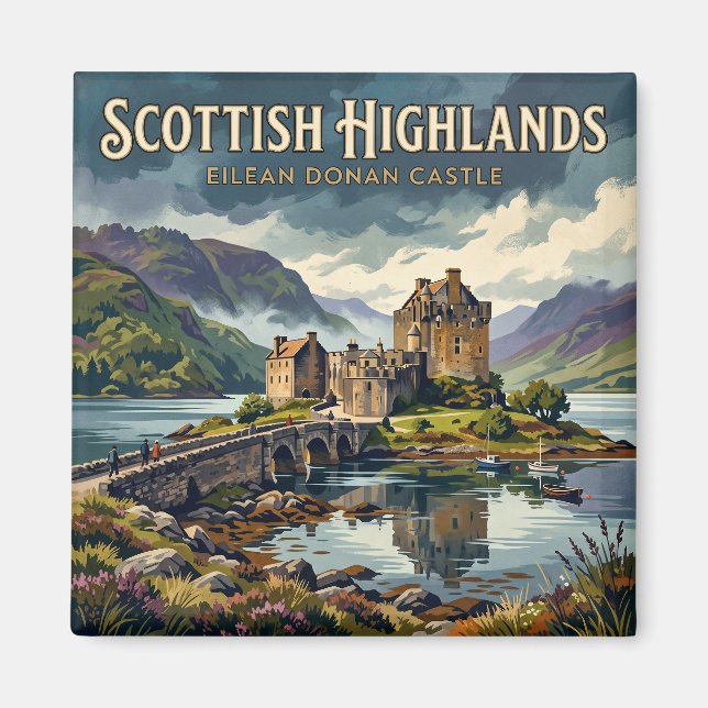Íman Castelo Eilean Donan Escócia (Frente)