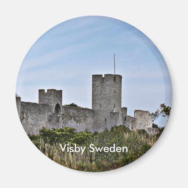 Íman Castelo em Visby, Suecia de Visby (Frente)