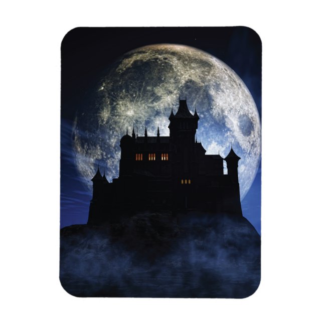 Íman Castelo fantasma durante a noite (Vertical)