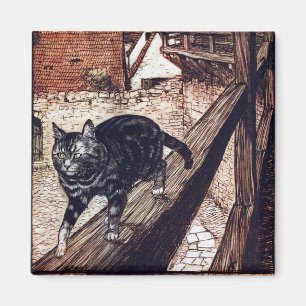 Íman Castelo Gato Rackham Ilustração