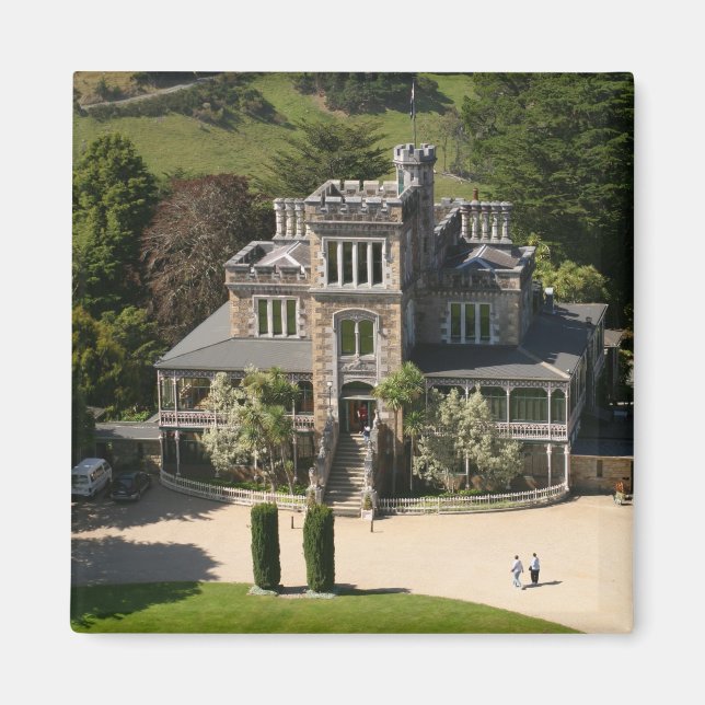 Íman Castelo Larnach, Dunedin, Nova Zelândia - aérea (Frente)