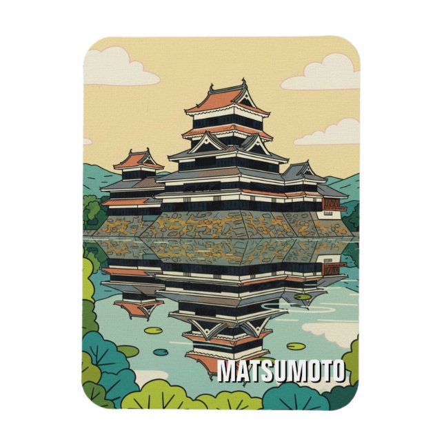 Íman Castelo Matsumoto Japão (Vertical)