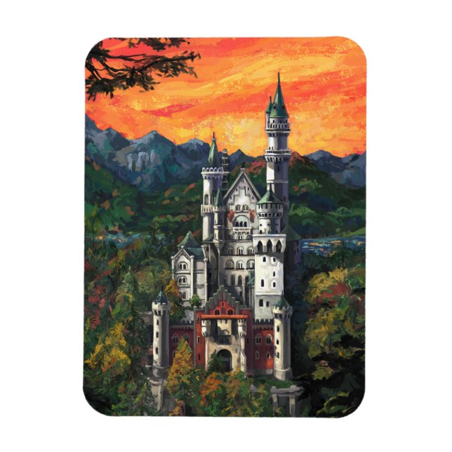 Íman Castelo Schloss Neuschwanstein (Vertical)