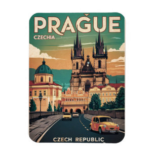 Íman castelo viagens vintage praga da república checa p