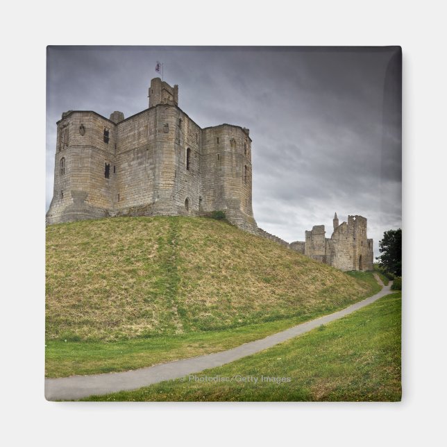 Íman Castelo Warkworth em Northumberland, Inglaterra (Frente)