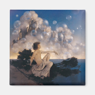 Íman Castelos no Ar de Maxfield Parrish 1904 Fantasia V