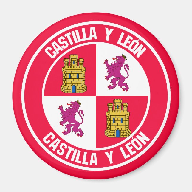 Íman Castilla y León Round Emblem (Frente)