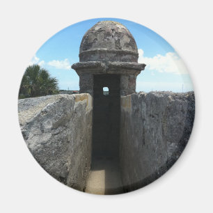 Íman Castillo de San Marcos Turret, Rua Augustine, FL