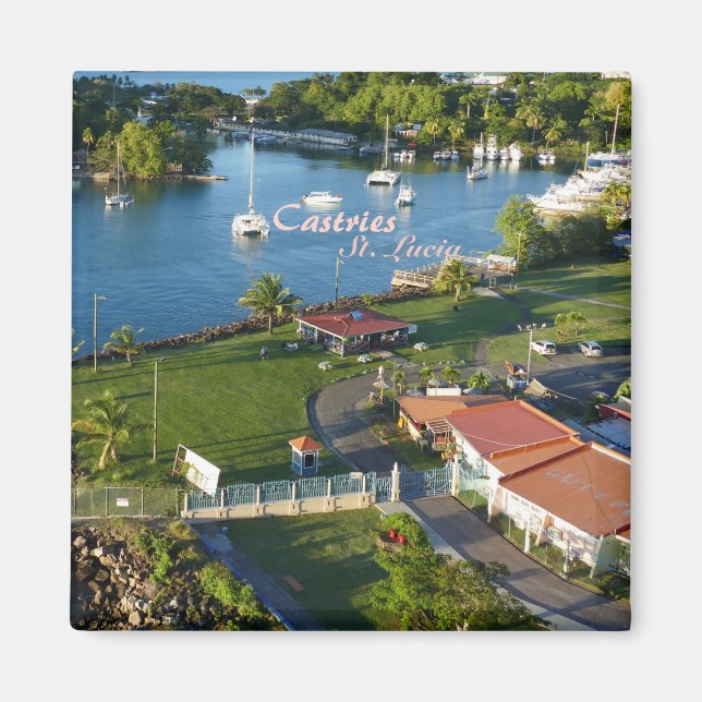 Íman Castries Santo Lucia Caribe Island (Frente)