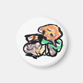 Íman Cat and flowers  fun