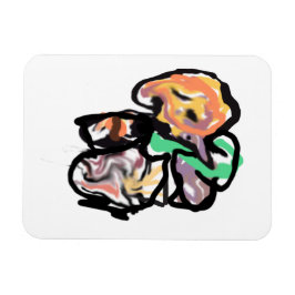 Íman Cat and flowers  fun