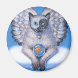 Íman Cat Angel "Gatinho Yin Yang" Magnet redondo
