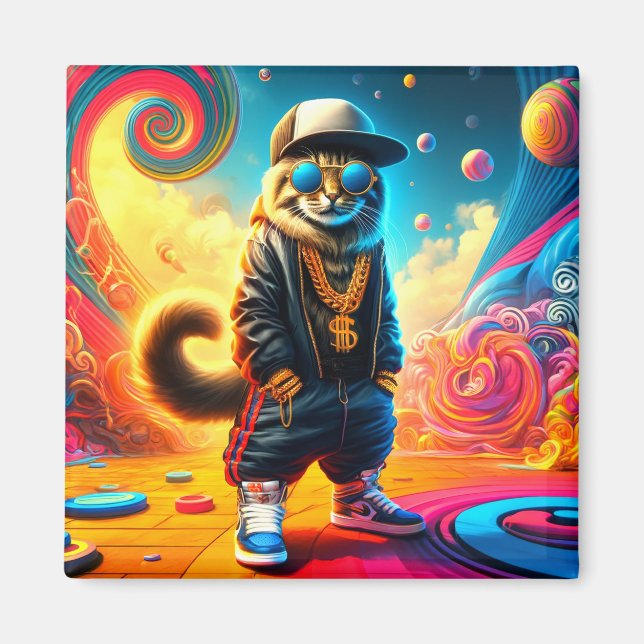 Íman Cat Art (Frente)