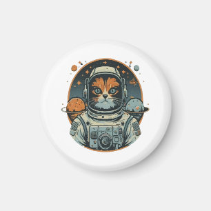 Íman Cat-astronauta em Asteroides