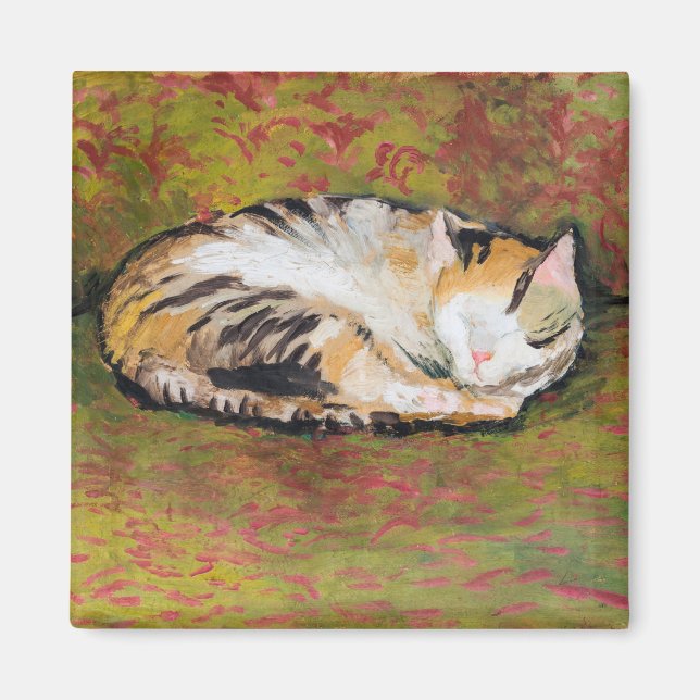 Íman Cat, August Macke Magnet (Frente)