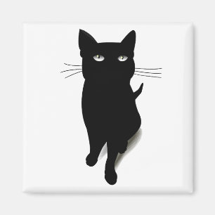 Íman Cat Blackcat Black Cat Vetor Felino Pet