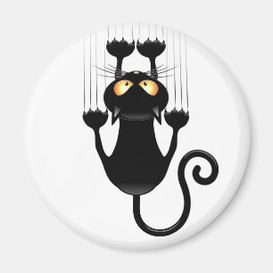 Íman Cat Caindo no personagem de desenho animado de div