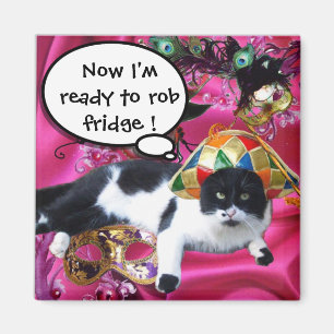 ÍMAN CAT COM MÁSCARAS DO PARTIDO DO CHAPÉU E DO