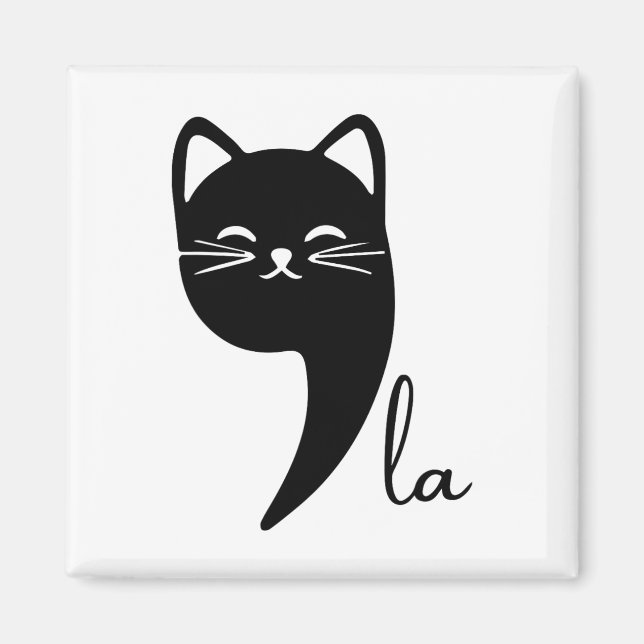 Íman Cat Comma La Kamala Harris Para O Presidente 2024; (Frente)