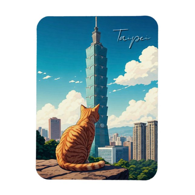 Íman Cat em Taipei 101 Taiwan (Vertical)