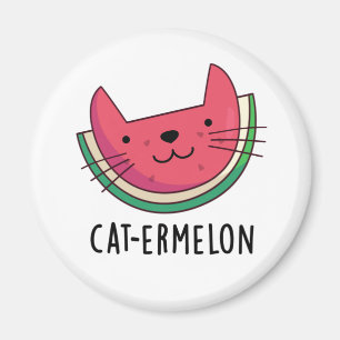 Íman Cat-ermelon Funny Cat Watermelon Pun