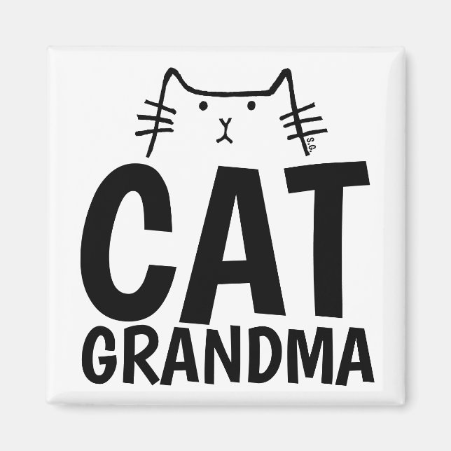 ÍMAN CAT GRANDMA MAGNETS (Frente)
