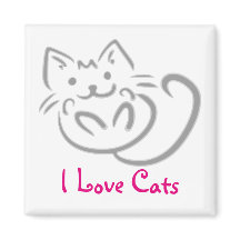 Cat Hug I Adora Gatos Magnet