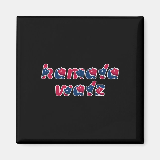 Íman Cat Lady Kamala Walz O Treinador 2024 (Frente)